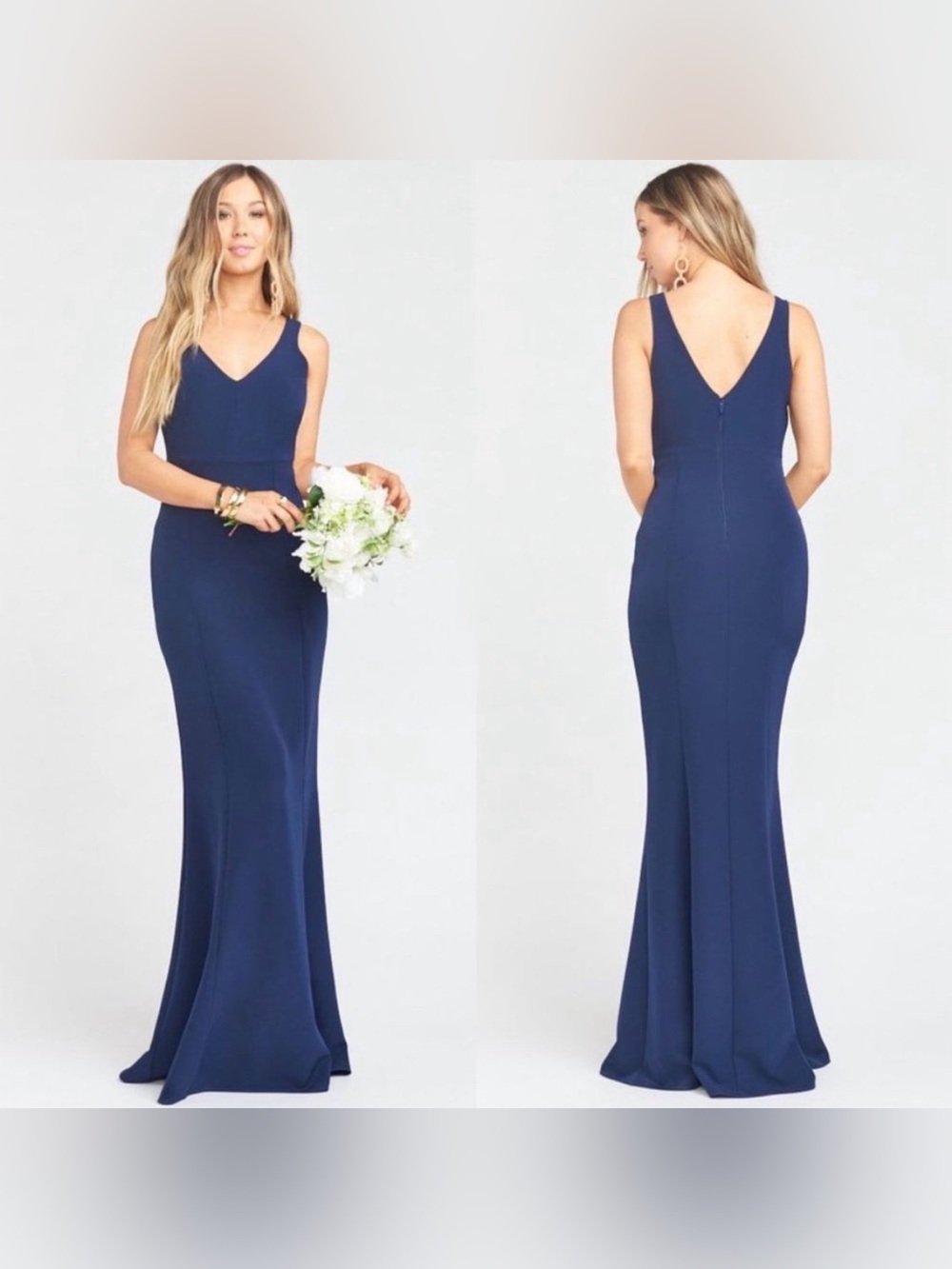 NWT Show Me Your Mumu Morgan Gown in Rich Navy Size XL Trumpet Dress Bridesmaid